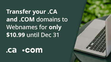 Transfer .CA and .COM promotion