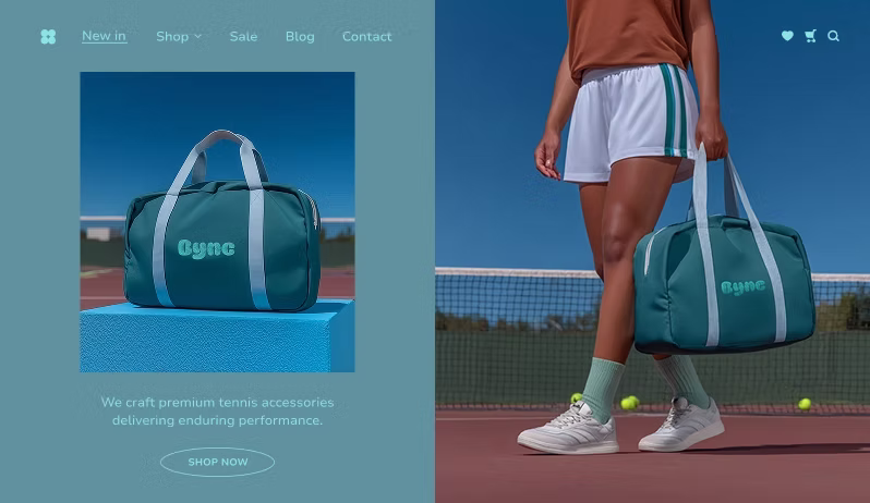Tennis wix website