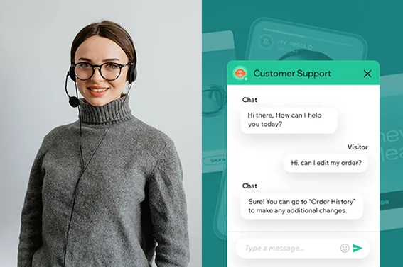 Webnames support and chat window